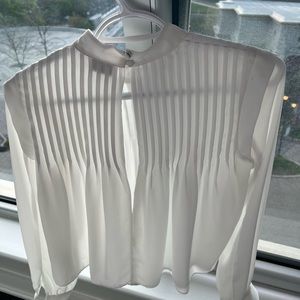 Babaton Aritzia White Blouse